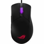 ASUS ROG Gladius III Core Wired Gaming Mouse – Right-Handed Ergonomic, 72g, 12K DPI, ROG Paracord, Push-Fit Switch Sockets/Hot-Swappable Switches, Gear Link Web-Based Configuration, PC/Mac Support