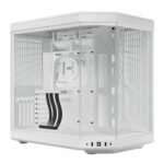 HYTE Y70 Dual Chamber Tempered Glass ATX Mid-Tower Computer Case - Snow White