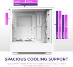 NZXT H5 Flow RGB Compact ATX Mid-Tower PC Gaming Case – High Airflow Perforated Front Panel – Tempered Glass Side Panel – Cable Management – 2 x F140 RGB - Image 6