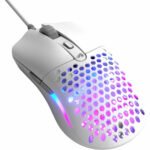 GLORIOUS Model O Eternal Ultralight RGB Gaming Mouse - Wired - 55g Lightweight - Customizable RGB Lighting - 6 Programmable Buttons - Symmetrical Design - 12K DPI Optical Sensor - PC/Mac - White