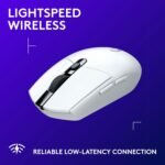 Logitech G305 Lightspeed Wireless Gaming Mouse, Hero Sensor, 12,000 DPI, Lightweight, 6 Programmable Buttons, 250h Battery, On-Board Memory, Compatible with PC, Mac - White - Image 5