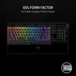 Razer BlackWidow V3 Mini HyperSpeed 65% Wireless Mechanical Gaming Keyboard: Yellow Mechanical Switches Linear & Silent - Phantom Pudding Keycaps - Chroma RGB - Up to 200 Hr Battery - Snap Tap - Image 7