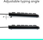 Logitech MK120 Wired Keyboard and Mouse Combo for Windows, Optical Wired Mouse, Full-Size Keyboard, USB Plug-and-Play, Compatible with PC, Laptop - Black - Image 2