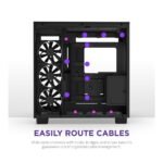 NZXT H9 Flow Tempered Glass ATX Mid-Tower Computer Case - Black - Image 6