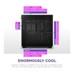 NZXT H9 Flow Tempered Glass ATX Mid-Tower Computer Case - Black - Image 4