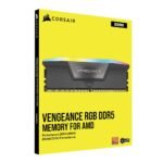 Corsair VENGEANCE RGB 32GB (2 x 16GB) DDR5-6000 PC5-48000 CL36 Dual Channel Desktop Memory Kit CMH32GX5M2M6000Z36 - Black - Image 2