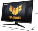 ASUS TUF Gaming Monitor 31.5” 1440P HDR 170Hz, 1ms, FreeSync, HDR-10, VESA Mount led - Image 3