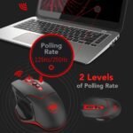 Redragon M690-1 Wireless Gaming Mouse with DPI Shifting, 2 Side Buttons, 2400 DPI, Ergonomic Design, 8 Buttons-Black - Image 2