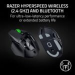 Razer Basilisk V3 X HyperSpeed Customizable Wireless Gaming Mouse: Mechanical Switches Gen-2-5G Advanced 18K Optical Sensor - Chroma RGB - 9 Programmable Controls - 285 Hr Battery - Classic Black - Image 6