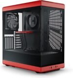 HYTE Y40 Tempered Glass ATX Mid-Tower Computer Case - Red - Image 7