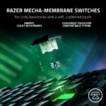 Razer Ornata V3 Gaming Keyboard: Low Profile Keys - Mecha Membrane Switches - UV Coated Keycaps - Backlit Media Keys - 10 Zone RGB Lighting - Spill Resistant - Magnetic Wrist Wrest - Snap Tap - Image 6