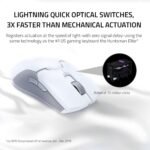 Razer Viper Ultimate Lightweight Wireless Gaming Mouse & RGB Charging Dock: Hyperspeed Wireless Technology - 20K DPI Optical Sensor - 74g Lightweight - 70 Hr Battery - Mercury White - Image 5