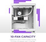 NZXT H7 Flow 2024 - Mid-Tower ATX Airflow Case - Includes Pre-Installed 3 x 120mm Fans - Supports Bottom Fans for Dedicated GPU Cooling - Cable Management - Image 5