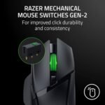 Razer Basilisk V3 X HyperSpeed Customizable Wireless Gaming Mouse: Mechanical Switches Gen-2-5G Advanced 18K Optical Sensor - Chroma RGB - 9 Programmable Controls - 285 Hr Battery - Classic Black - Image 4