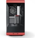 HYTE Y40 Tempered Glass ATX Mid-Tower Computer Case - Red - Image 6