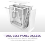 NZXT H7 Flow 2024 - Mid-Tower ATX Airflow Case - Includes Pre-Installed 3 x 120mm Fans - Supports Bottom Fans for Dedicated GPU Cooling - Cable Management - Image 3