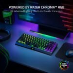 Razer BlackWidow V3 Mini HyperSpeed 65% Wireless Mechanical Gaming Keyboard: Yellow Mechanical Switches Linear & Silent - Phantom Pudding Keycaps - Chroma RGB - Up to 200 Hr Battery - Snap Tap - Image 3