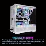 Thermaltake View 370 TG ARGB Mid Tower White - Image 3