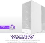 NZXT H7 Flow 2024 - Mid-Tower ATX Airflow Case - Includes Pre-Installed 3 x 120mm Fans - Supports Bottom Fans for Dedicated GPU Cooling - Cable Management - Image 11
