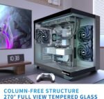 MUSETEX ATX PC Case Tempered Glass Mid Tower ATX Computer Case black - Image 7