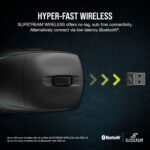Corsair M75 Wireless RGB Lightweight FPS Gaming Mouse – 26,000 DPI – Swappable Side Buttons – iCUE Compatible – PC – Black - Image 4